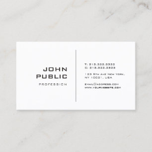 Minimalistisches kreatives Design Modernes Design  Visitenkarte