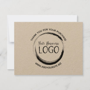 Minimalistisches Kreis-Logo kaufen Dankeskarte