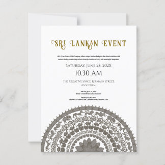 Minimalistisches Kulturerbe in Sri Lanka Postkarte