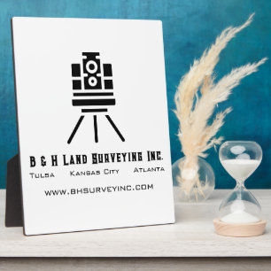 Minimalistisches Land Surveyor Tabletop-Geschäft Fotoplatte