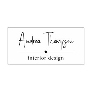 Minimalistisches Lässiges Skriptseriengeschäft Permastempel