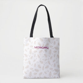 Minimalistisches Leaf Muster Tote Beutel - Elegant Tasche