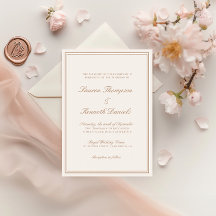 Minimalistisches Licht Taupe Elegante Kalligraphie