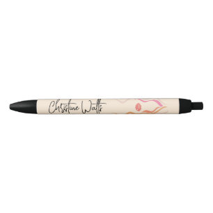 Minimalistisches Light Peach Hairstylist Wavy Hair Kugelschreiber
