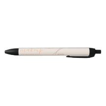 Minimalistisches Light Peach Makeup Artist Line Ar