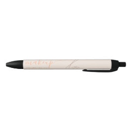 Minimalistisches Light Peach Makeup Artist Line Ar Kugelschreiber