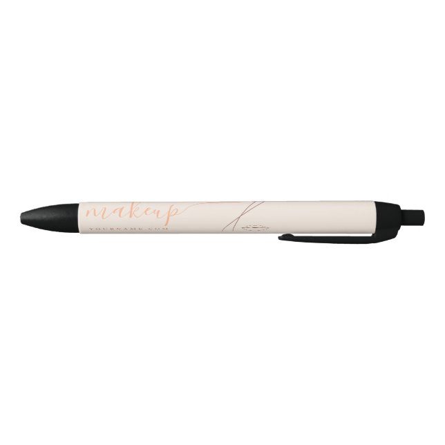 Minimalistisches Light Peach Makeup Artist Line Ar Kugelschreiber (Unterseite)