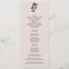 Minimalistisches Lila Frühjahrsprogramm Programm