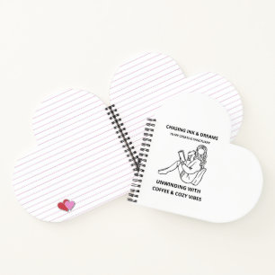 MINIMALISTISCHES LINE-ART-PLAKAT MIT LESENDER FRAU NOTIZBUCH
