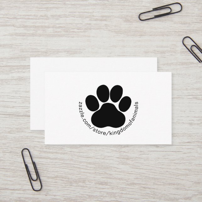 Minimalistisches Logo Benutzerdefiniert Königreich Visitenkarte (Vorderseite/Rückseite Beispiel)