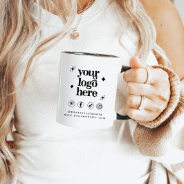 Minimalistisches Logo-Branding Tasse
