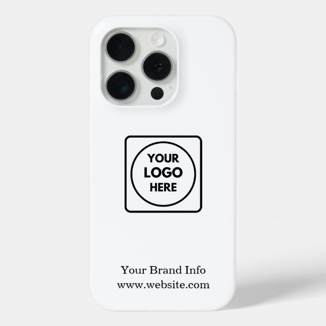 Minimalistisches Logo | Einfaches, modernes Busine Case-Mate iPhone Hülle (Rückseite)