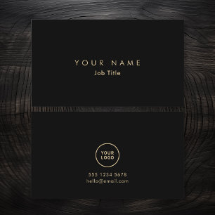 Minimalistisches Logo Elegante monochrome Visitenk Visitenkarte