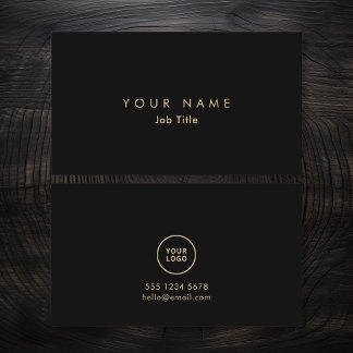 Minimalistisches Logo Elegante monochrome Visitenk Visitenkarte