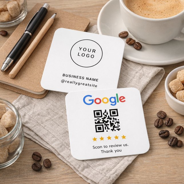 Minimalistisches Logo Firmenname Kontakt QR-Code (Von Creator hochgeladen)