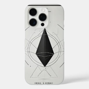 Minimalistisches Logo für den Elternkopf - Schwarz iPhone 16 Pro Hülle