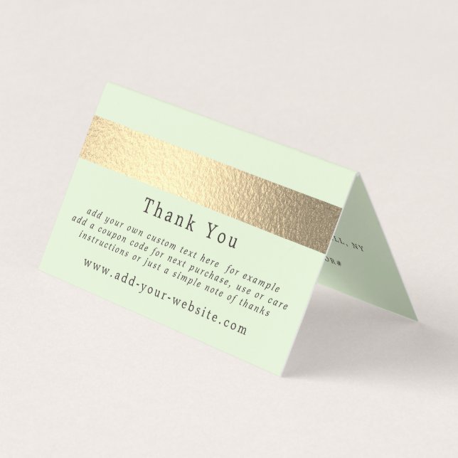 Minimalistisches Logo für den Goldschmiedestreifen Visitenkarten (Vorderseite)