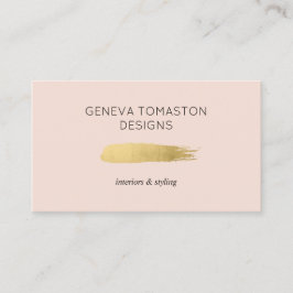 Minimalistisches Logo für den Pinselstrich und den Visitenkarte