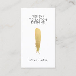 Minimalistisches Logo für den Pinselstrich Visitenkarte