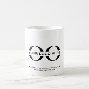 Minimalistisches Logo für kundenspezifische Werbea Kaffeetasse