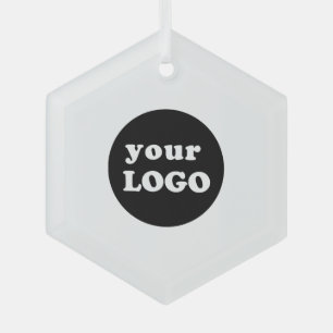 Minimalistisches Logo für Unternehmen Ornament Aus Glas