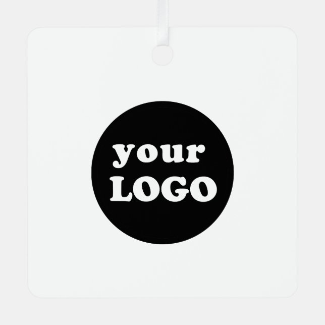 Minimalistisches Logo für Unternehmen Ornament Aus Metall (Vorderseite)