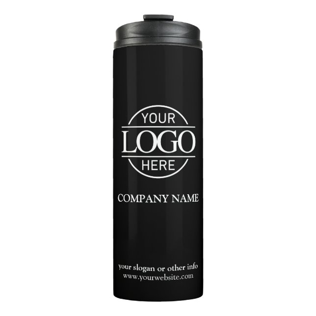 Minimalistisches Logo für Werbefirmen Thermosbecher (Vorderseite)