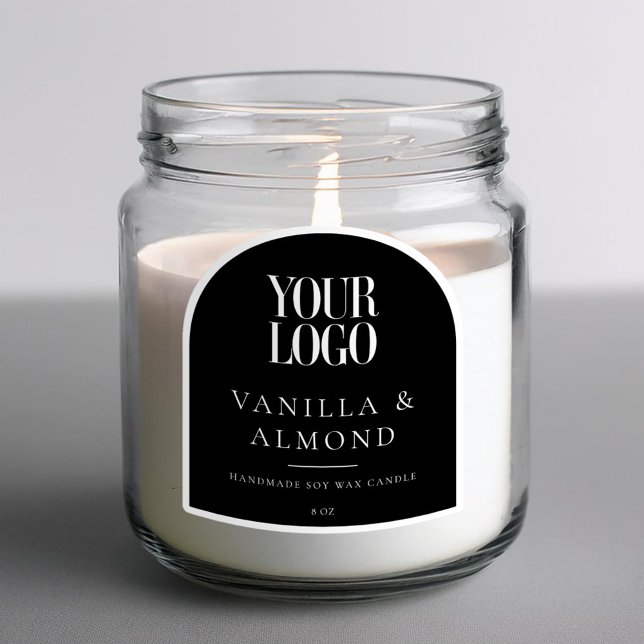 Minimalistisches Logo-Kerzensiegel Aufkleber (Von Creator hochgeladen)