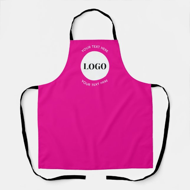 Minimalistisches Logo mit Text Business  Schürze (Vorderseite)