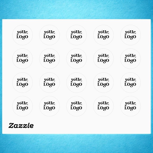 Minimalistisches Logo Runder Aufkleber (Von Creator hochgeladen)