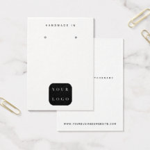 Minimalistisches Logo, Schwarz-Weiß-Schmuck-Displa