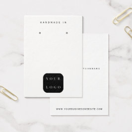 Minimalistisches Logo, Schwarz-Weiß-Schmuck-Displa