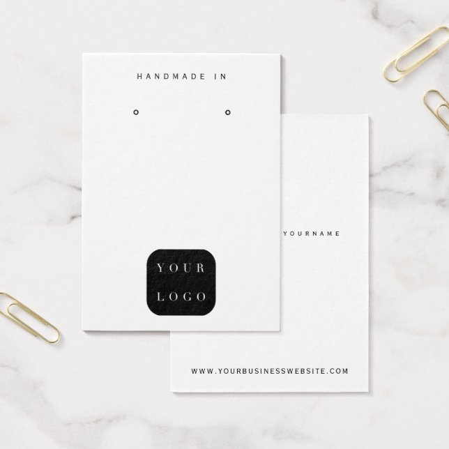 Minimalistisches Logo, Schwarz-Weiß-Schmuck-Displa (Büro)