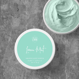 Minimalistisches Logo-Skript für benutzerdefiniert Runder Aufkleber