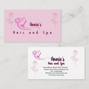 Minimalistisches Logo und Schönheit der Wellness-C Visitenkarte