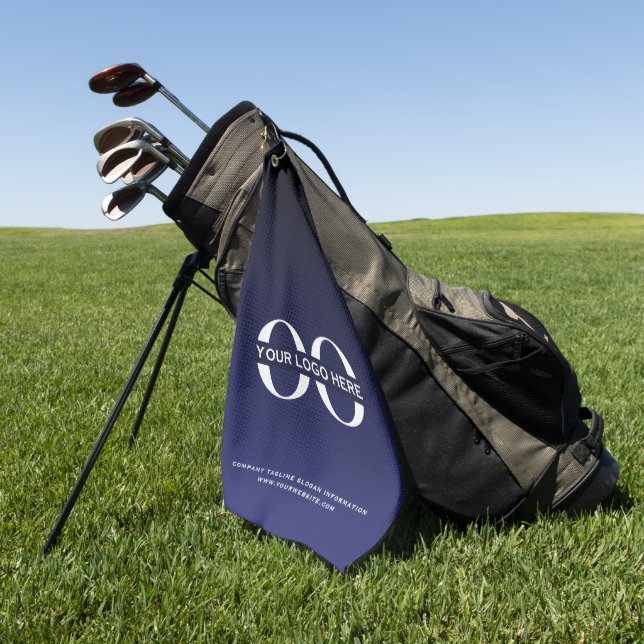 Minimalistisches Logo-Unternehmen Golfhandtuch (Gras)
