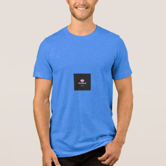 Minimalistisches Lotus-Blumen-Logo T-Shirt - Elega Tri-Blend Shirt