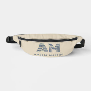 Minimalistisches, maritimes, blaues, individuelles bauchtasche