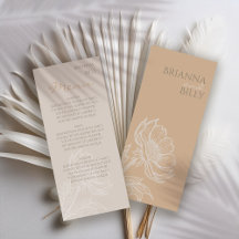 Minimalistisches Menü "Erdthy Floral Floral"