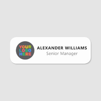 Minimalistisches Mitarbeiter-Logo Mitarbeitermagne Namensschild