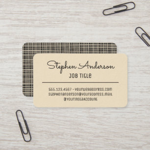 Minimalistisches Mittelalter Modernes Retro Vintag Visitenkarte
