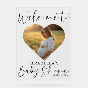 Minimalistisches modernes Babydusche Akryllisches  Acrylschild