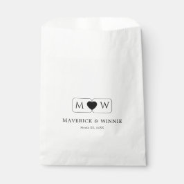 Minimalistisches modernes Bag-Design für Gastgesch Geschenktütchen