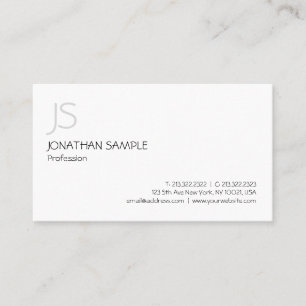 Minimalistisches modernes Berufliches Monogramm-El Visitenkarte