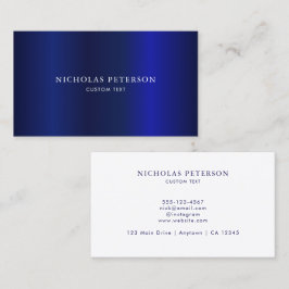 Minimalistisches modernes Berufliches Navy Blue Me Visitenkarte