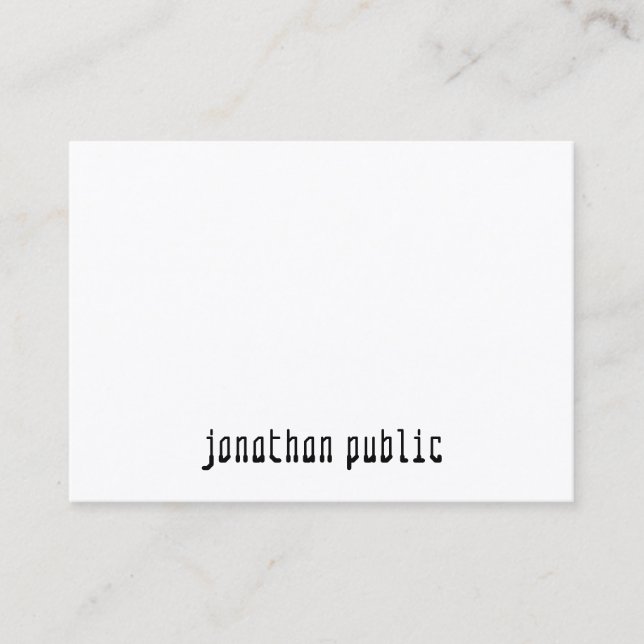 Minimalistisches modernes Berufliches Template Visitenkarte (Vorderseite)