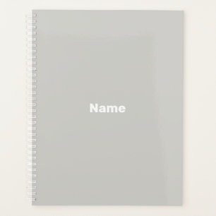 Minimalistisches, modernes, blassgraues, individue planer