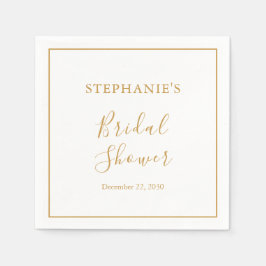 Minimalistisches modernes Brautparty Napkins Serviette