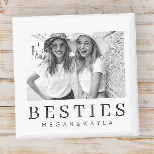 Minimalistisches Modernes Chic Best Friends BESTE  Magnet