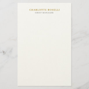Minimalistisches modernes einfaches professionelle briefpapier
